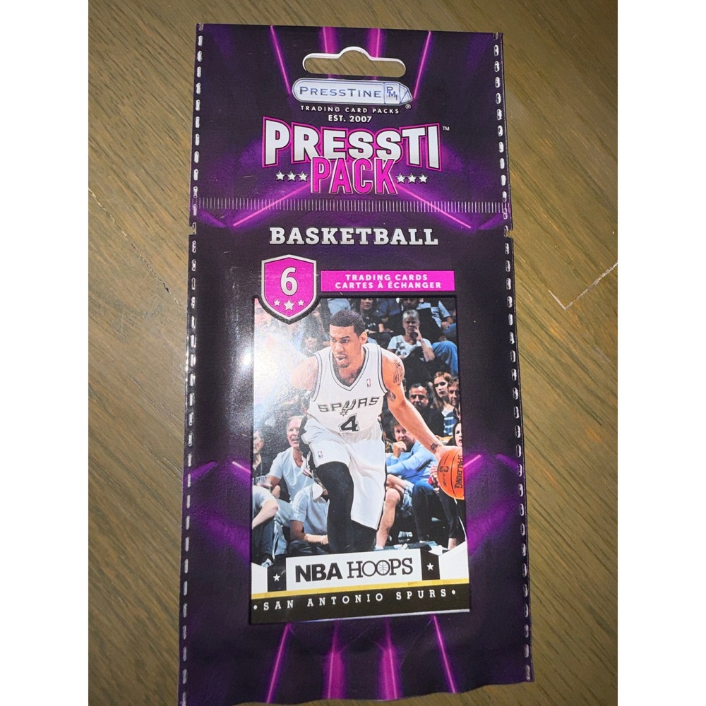 Presstine Pressti Pack Basketball Trading Cards 6 Card Pack NBA Hoops Spurs